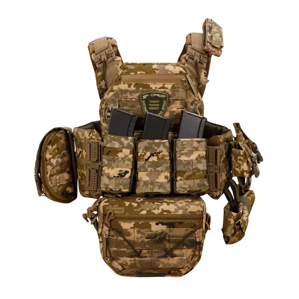Warmor Gen.3 Pro Max Plate Carrier — Quick-Release System, 7 Pouches, Pixel MM14