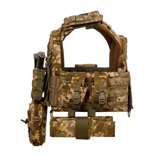Warmor Gen.3 Pro Max Plate Carrier — Quick-Release System, 7 Pouches, Pixel MM14