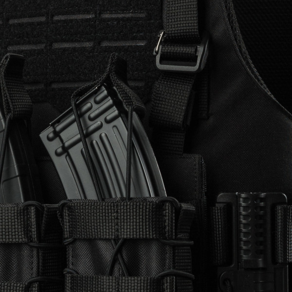 Warmor Gen.4 Plate Carrier, Black, 4 Pouches