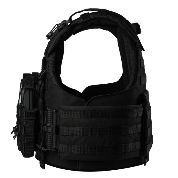 Warmor Gen.4 Plate Carrier, Black, 4 Pouches