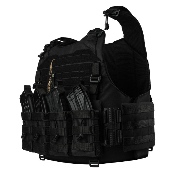 Warmor Gen.4 Plate Carrier, Black, 4 Pouches