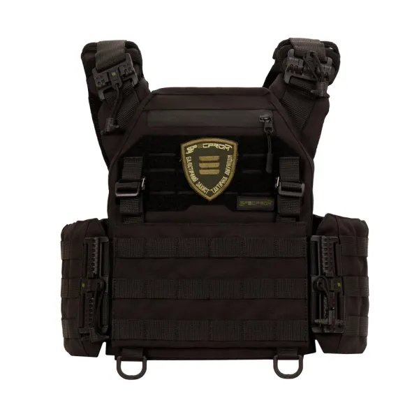 Warmor Gen.3 Pro Plate Carrier, Black — Quick-Release System, 3 Pouches