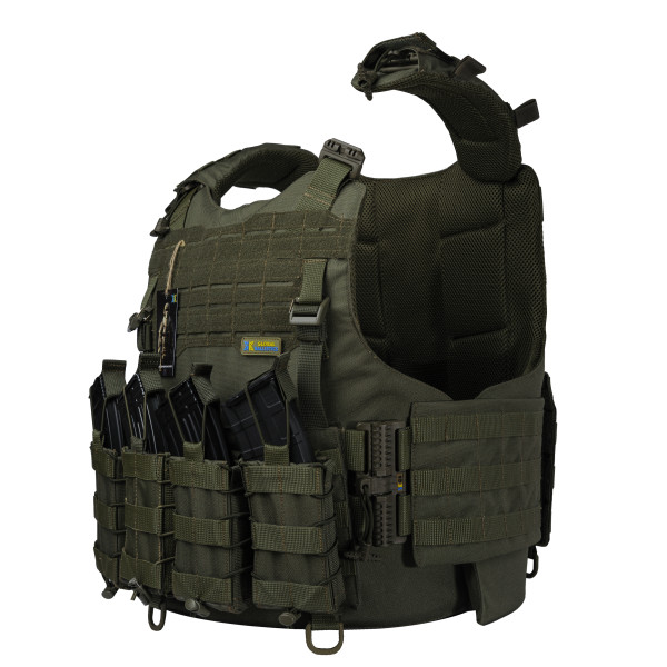 Warmor Gen.4 Plate Carrier, 4 Pouches, Olive