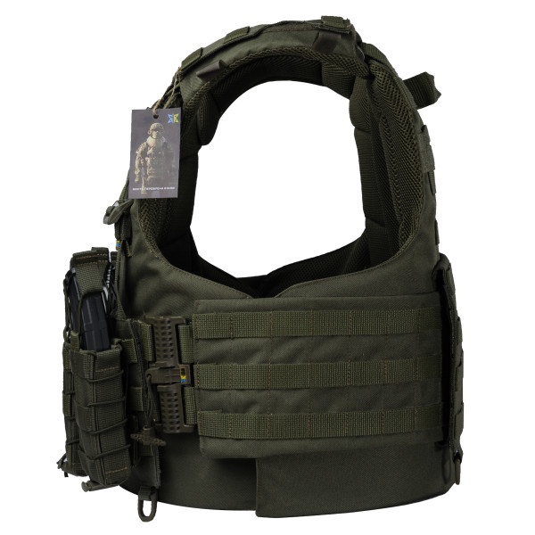 Warmor Gen.4 Plate Carrier, 4 Pouches, Olive