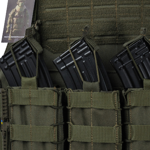 Warmor Gen.4 Plate Carrier, 4 Pouches, Olive