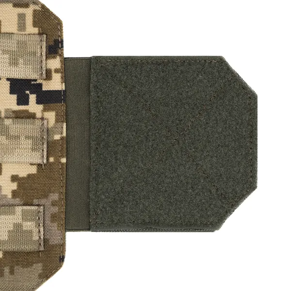 Pixel camo cummerbunds with pockets and quick-release, size M (15×20 cm) — set of 2