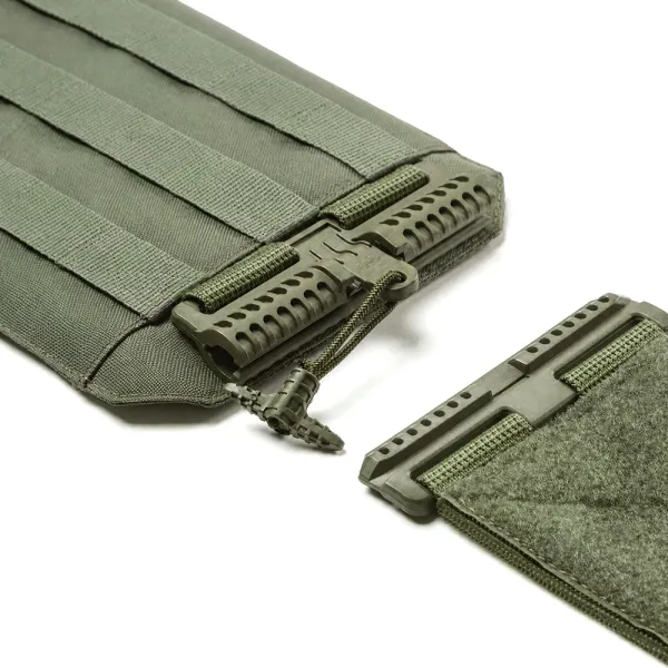 Cummerbunds with pockets & quick-release, Size M (15×20 cm), Olive — Set of 2