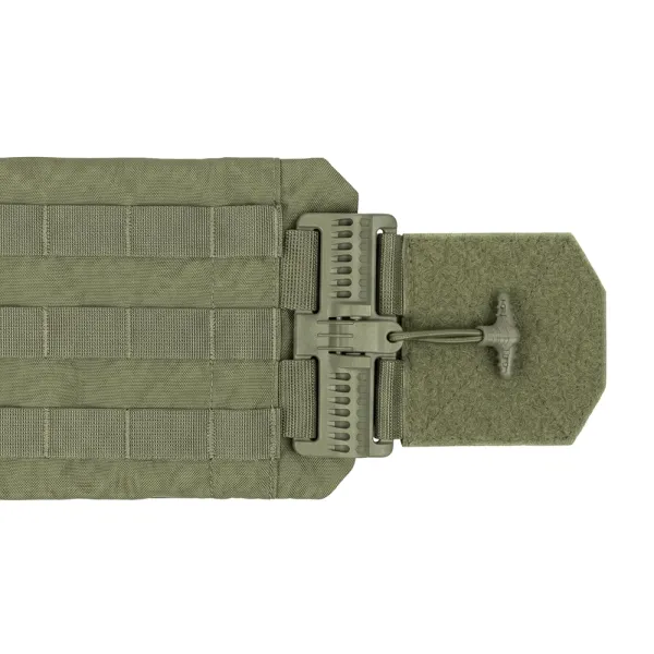 Cummerbunds with Pockets and Quick-Release, Size L (15×30 cm), Olive — Set of 2