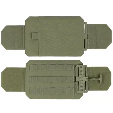 Cummerbunds with Pockets and Quick-Release, Size L (15×30 cm), Olive — Set of 2
