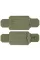 Cummerbunds with Pockets and Quick-Release, Size L (15×30 cm), Olive — Set of 2