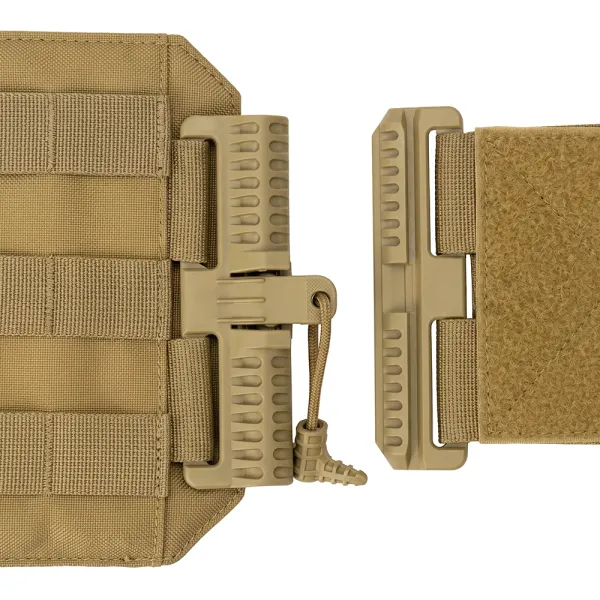 Cummerbunds with pockets and quick‑release, XL (15×35 cm), Coyote — set of 2