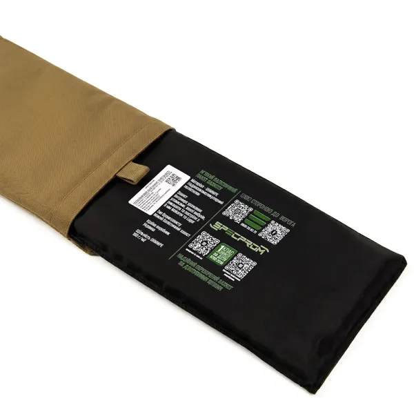 Cummerbunds with pockets and quick‑release, XL (15×35 cm), Coyote — set of 2