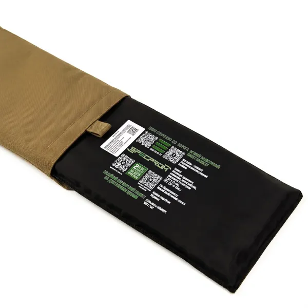 Cummerbunds with pockets and quick‑release, XL (15×35 cm), Coyote — set of 2