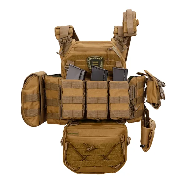 Warmor Gen.3 Pro Max XL Plate Carrier — Coyote, Quick-Release, 7 Pouches (Large)