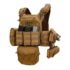 Warmor Gen.3 Pro Max XL Plate Carrier — Coyote, Quick-Release, 7 Pouches (Large)