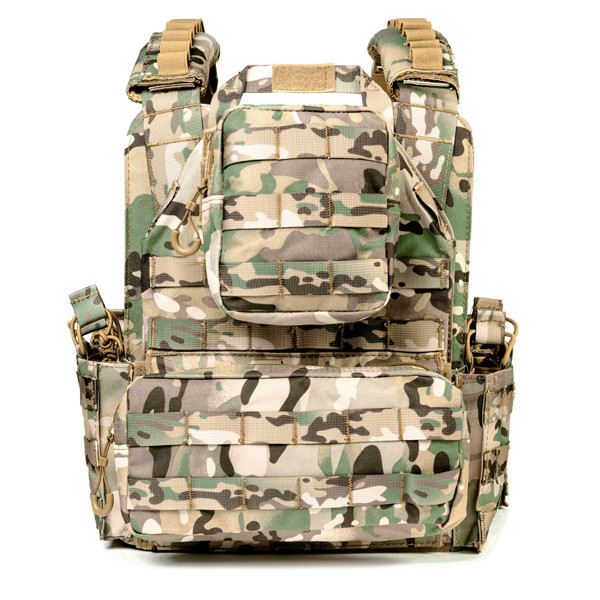 Multicam Plate Carrier — Holds 9 Magazines