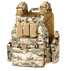Multicam Plate Carrier — Holds 9 Magazines