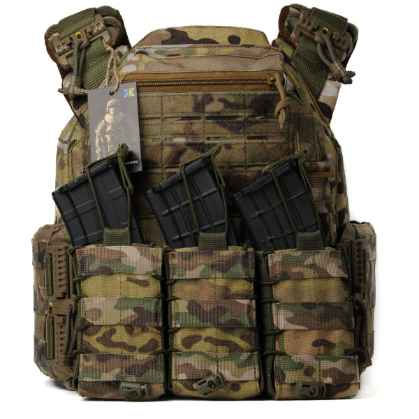 Warmor Gen.3 FL Women's Plate Carrier, Multicam — AK Mag Pouches, Quick Side & Top Release, No Plates