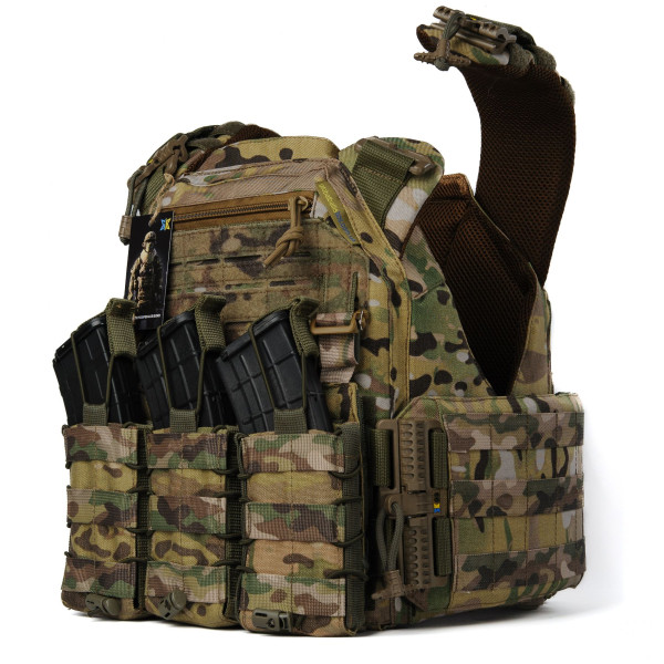 Warmor Gen.3 FL Women's Plate Carrier, Multicam — AK Mag Pouches, Quick Side & Top Release, No Plates