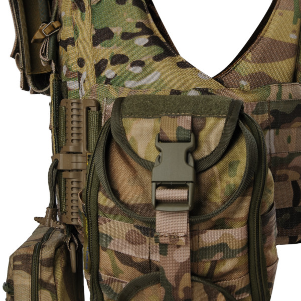 Warmor Gen.3 FL MAX Women's Plate Carrier — Max Pouches, DSTU Class 1 Neck Protection, Multicam