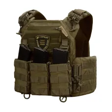 Warmor Gen.3 Plate Carrier, Olive, Quick-Release System, 3 Pouches (Large)