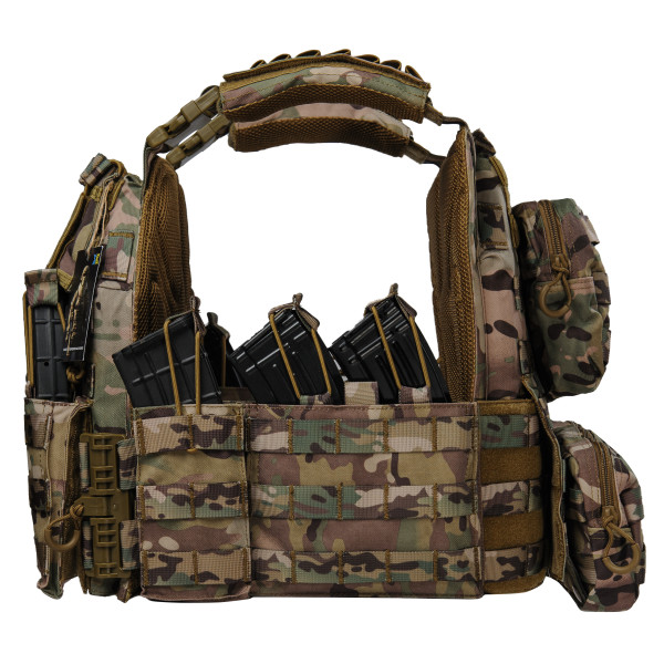 Yakeda Plate Carrier with Quick-Release System — Multicam