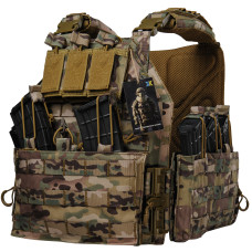 Yakeda Plate Carrier with Quick-Release System — Multicam