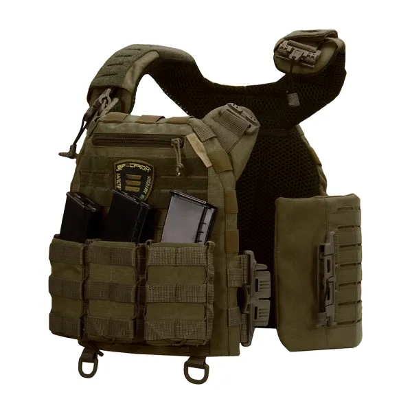 SPECPROM WARMOR Gen.5 V2 Plate Carrier +3 AK Pouches, Olive