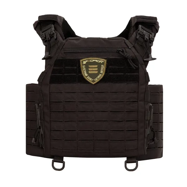 SPECPROM WARMOR Gen.5 V2 Plate Carrier +3 AK Mag Pouches, Black