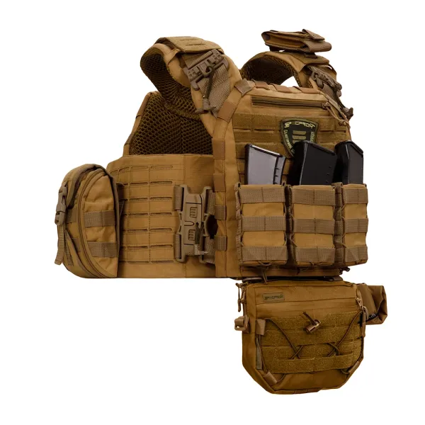 SPECPROM WARMOR Gen.5 V2 Plate Carrier with Full Pouch Kit, Coyote