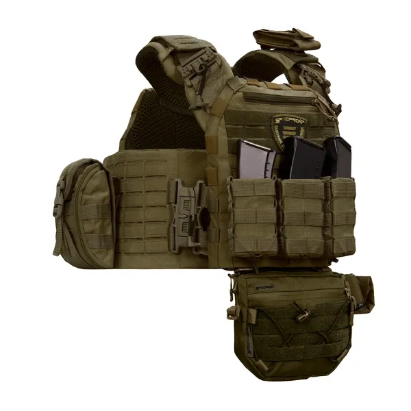 SPECPROM WARMOR Gen.5 V2 Plate Carrier with Full Pouch Set, Olive