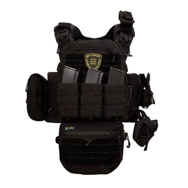 SPECPROM WARMOR Gen.5 V2 Plate Carrier with Full Pouch Kit, Black