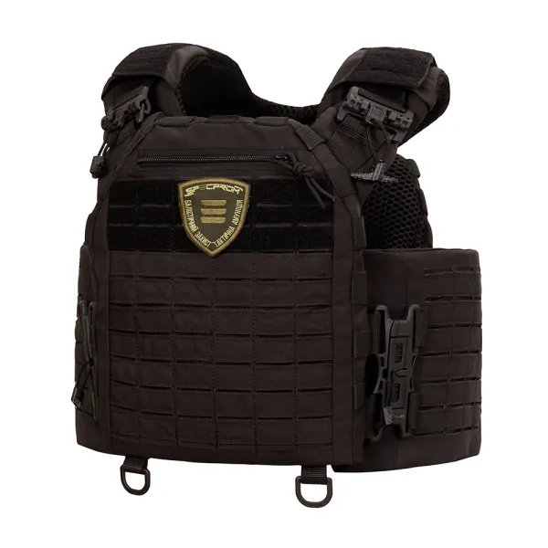 SPECPROM WARMOR Gen.5 V2 Plate Carrier with Full Pouch Kit, Black