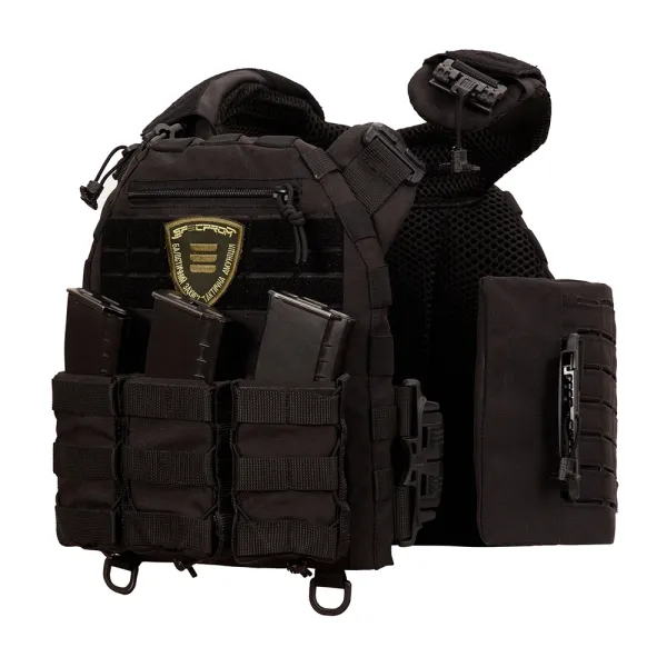 SPECPROM WARMOR Gen.5 V2 Plate Carrier with Full Pouch Kit, Black