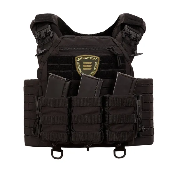 SPECPROM WARMOR Gen.5 V2 Plate Carrier with Full Pouch Kit, Black