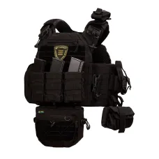 SPECPROM WARMOR Gen.5 V2 Plate Carrier with Full Pouch Kit, Black