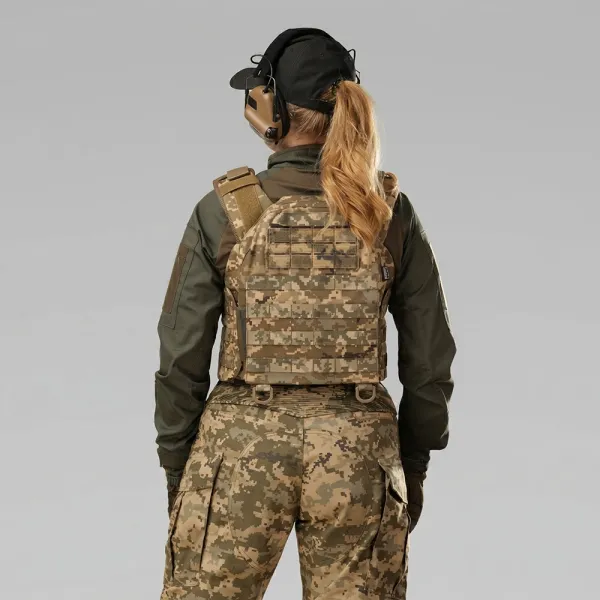 Warmor Gen.3 FL SPECPROM Women's Plate Carrier (Pixel) — No Pouches, Quick Side & Top Release (Plates Not Included)