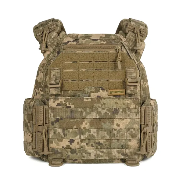 Warmor Gen.3 FL SPECPROM Women's Plate Carrier (Pixel) — No Pouches, Quick Side & Top Release (Plates Not Included)