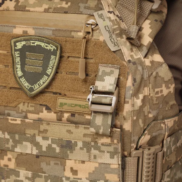 Warmor Gen.3 FL SPECPROM Women's Plate Carrier (Pixel) — No Pouches, Quick Side & Top Release (Plates Not Included)
