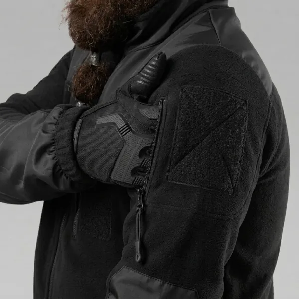 Specprom Red Heat Tactical Fleece Jacket - Black