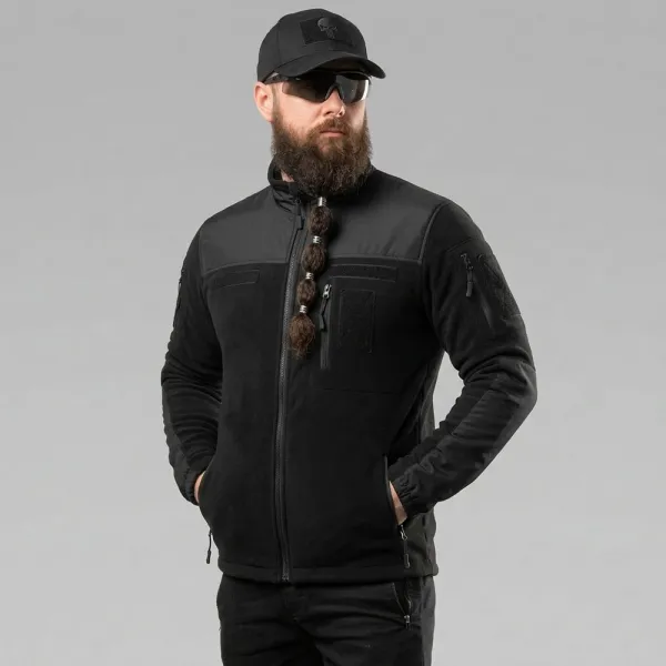 Specprom Red Heat Tactical Fleece Jacket - Black