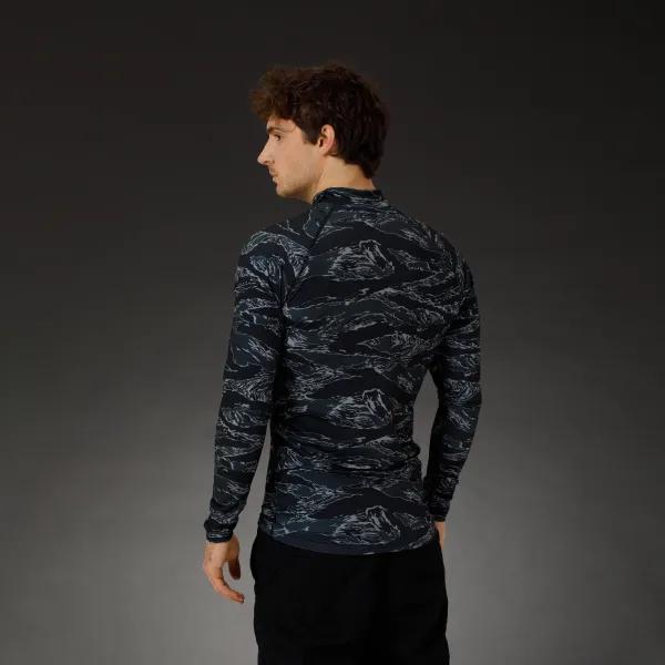 SPECPROM Men's Rashguard Black Tiger Stripes Camo