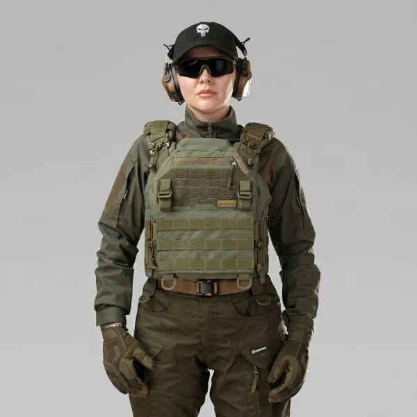 Warmor Gen.3 FL SPECPROM Women's Plate Carrier — Olive, Fast Side & Top Release, No Pouches (Plates Not Included)