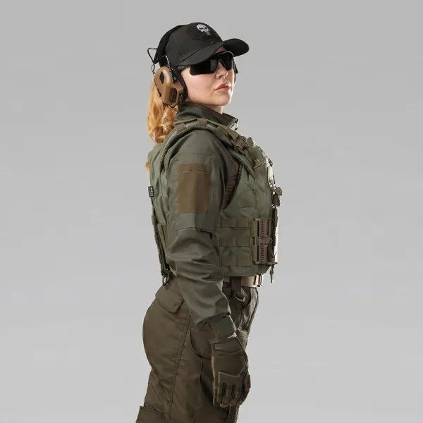 Warmor Gen.3 FL SPECPROM Women's Plate Carrier — Olive, Fast Side & Top Release, No Pouches (Plates Not Included)
