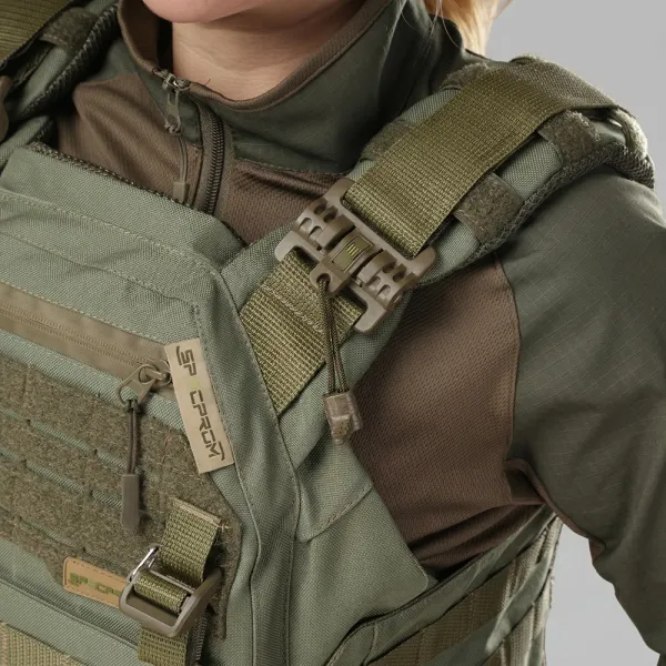Warmor Gen.3 FL SPECPROM Women's Plate Carrier — Olive, Fast Side & Top Release, No Pouches (Plates Not Included)