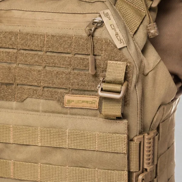 Warmor Gen.3 FL SPECPROM Women's Plate Carrier — Coyote, No Pouches, Quick Side & Top Release (Plates Not Included)