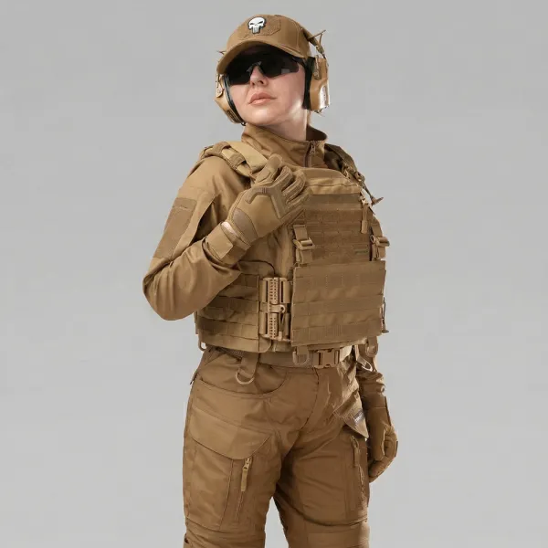 Warmor Gen.3 FL SPECPROM Women's Plate Carrier — Coyote, No Pouches, Quick Side & Top Release (Plates Not Included)
