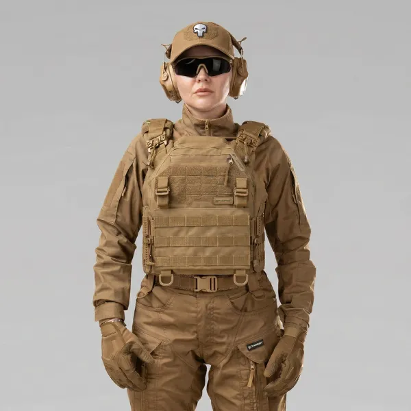 Warmor Gen.3 FL SPECPROM Women's Plate Carrier — Coyote, No Pouches, Quick Side & Top Release (Plates Not Included)