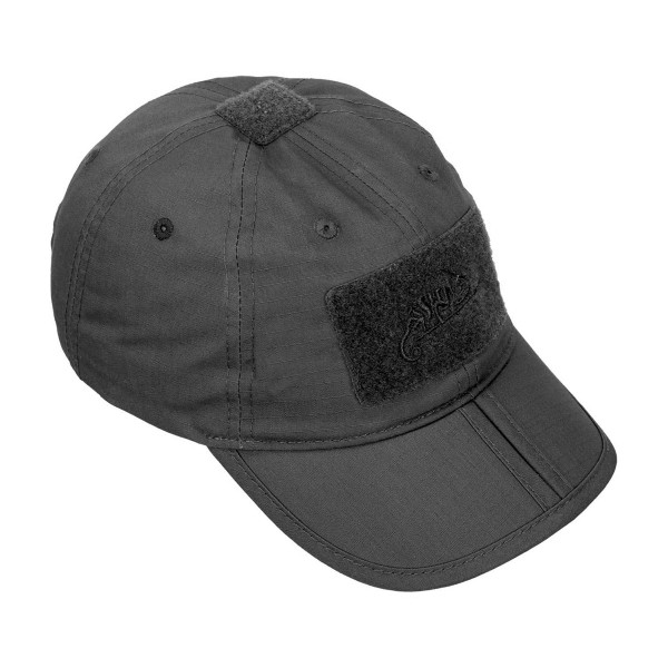 Helikon Foldable Tactical Cap, PolyCotton Ripstop - Black