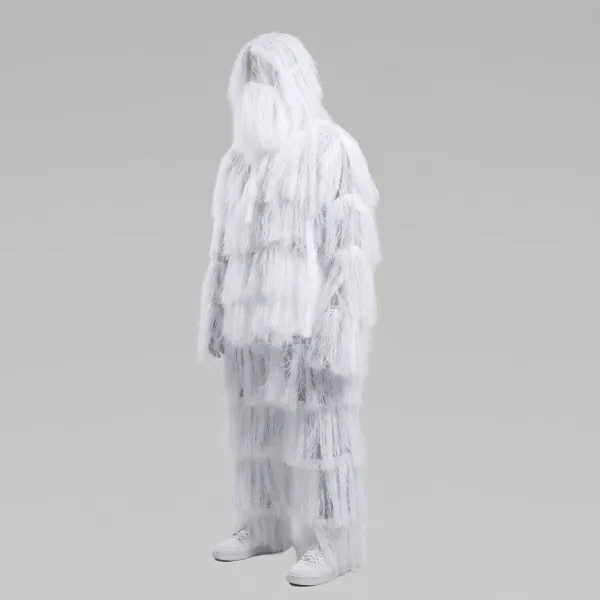 Kikimora Camouflage Poncho, White